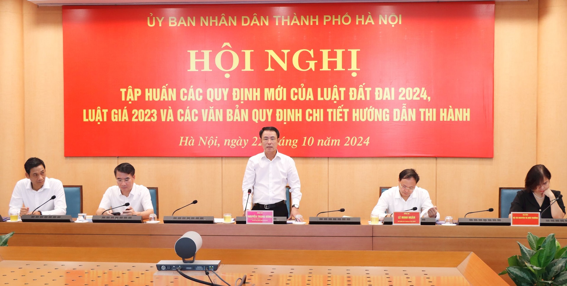 Hội nghị tập huấn các điểm mới của Luật Đất đai 2024 và các Nghị định hướng dẫn thi hành tại Hà Nội 