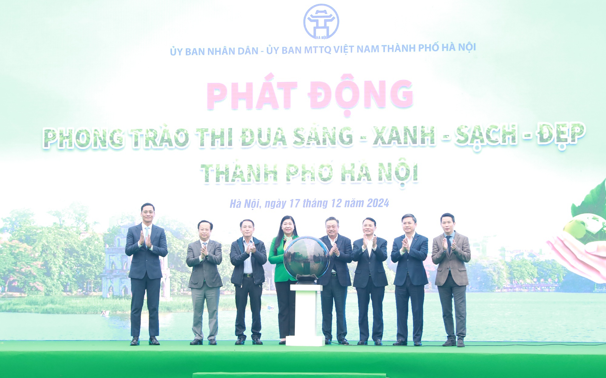 Hà Nội phát động Phong trào thi đua Sáng-Xanh-Sạch-Đẹp